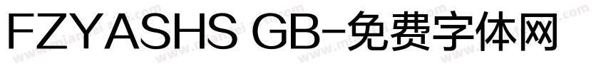 FZYASHS GB字体转换